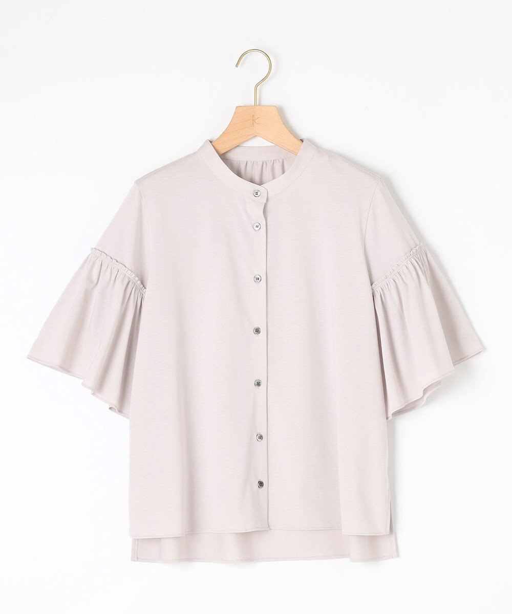 組曲 ギャザースリーブクリア カットソー 