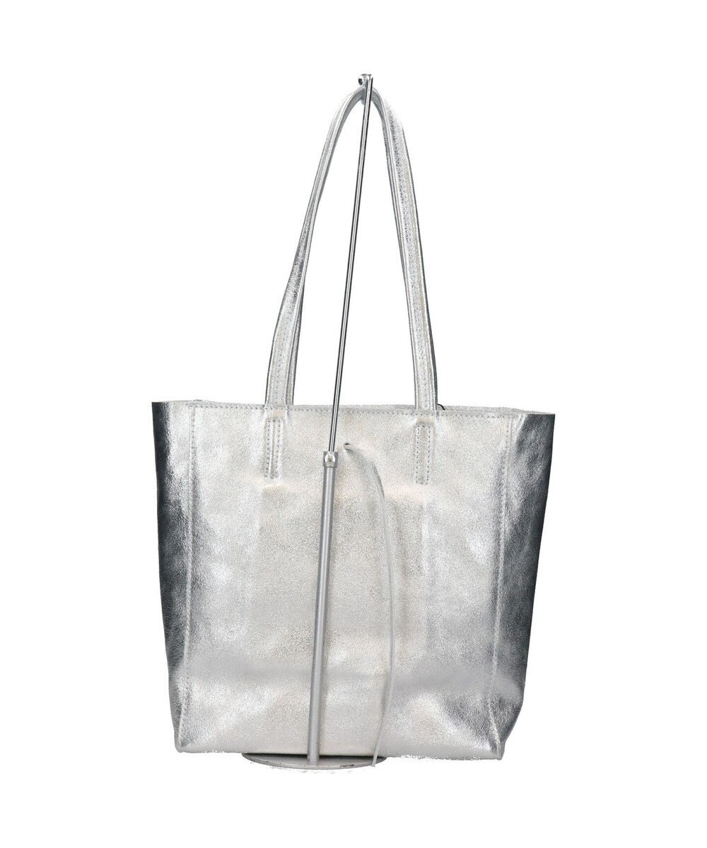 INTER-CHAUSSURES 【ANDREA CARDONE】メタリックレザーミディアムトートバッグ 