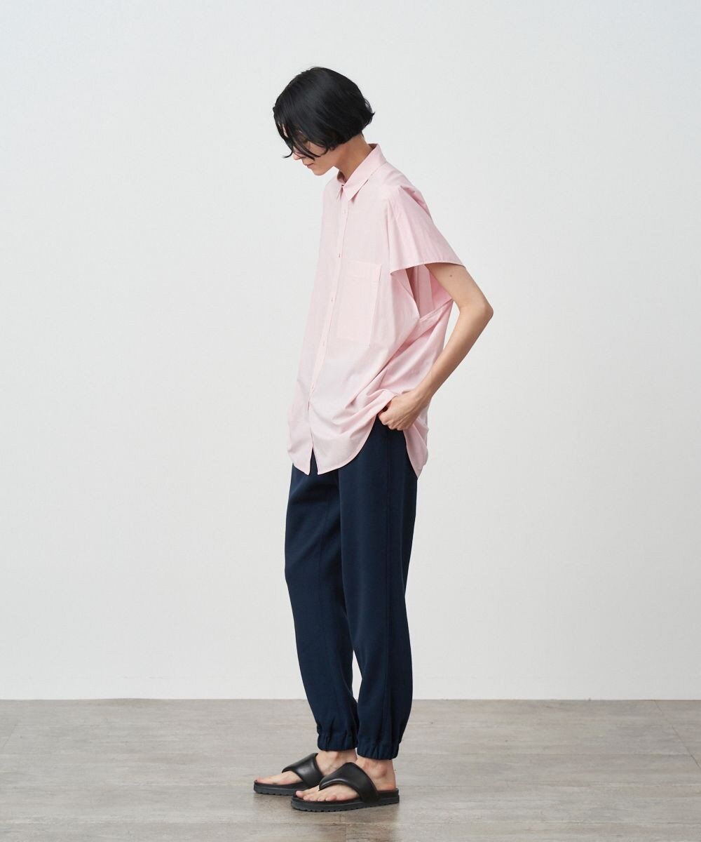ATON MICRO SHRINK LAWN | オーバーサイズシャツ 