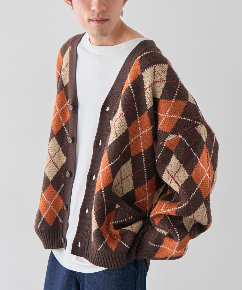 CRAFT STANDARD BOUTIQUE アーガイル柄カーディガン 