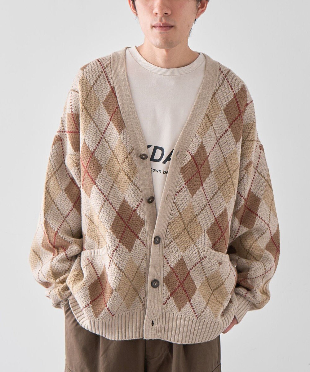 CRAFT STANDARD BOUTIQUE アーガイル柄カーディガン 