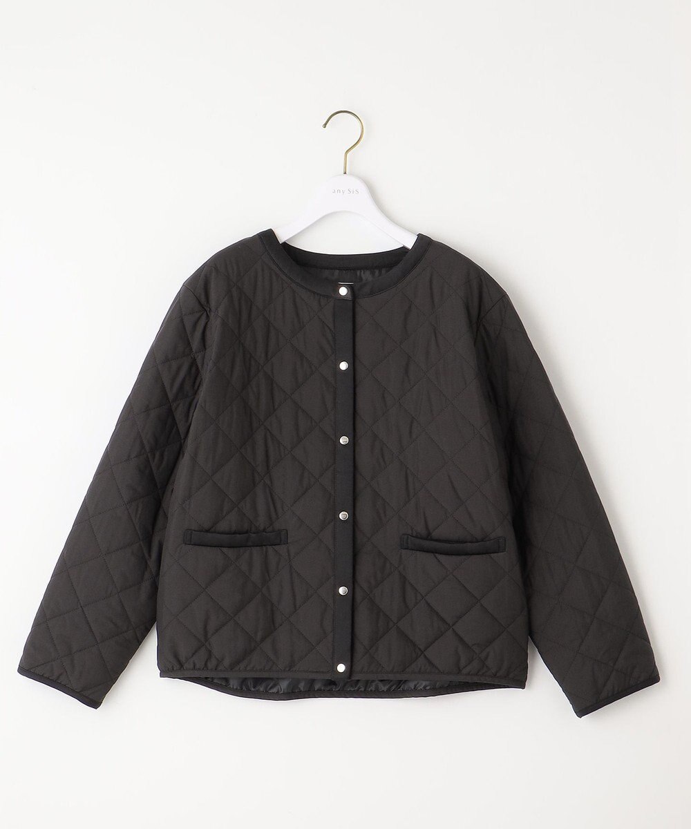 ANY SIS S 【洗える】レディトリミングキルト ブルゾン 