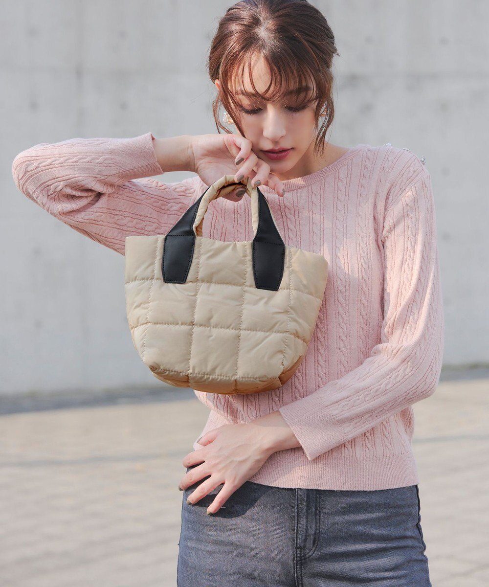 Tiaclasse 【2WAY】キルティングトートバッグ 