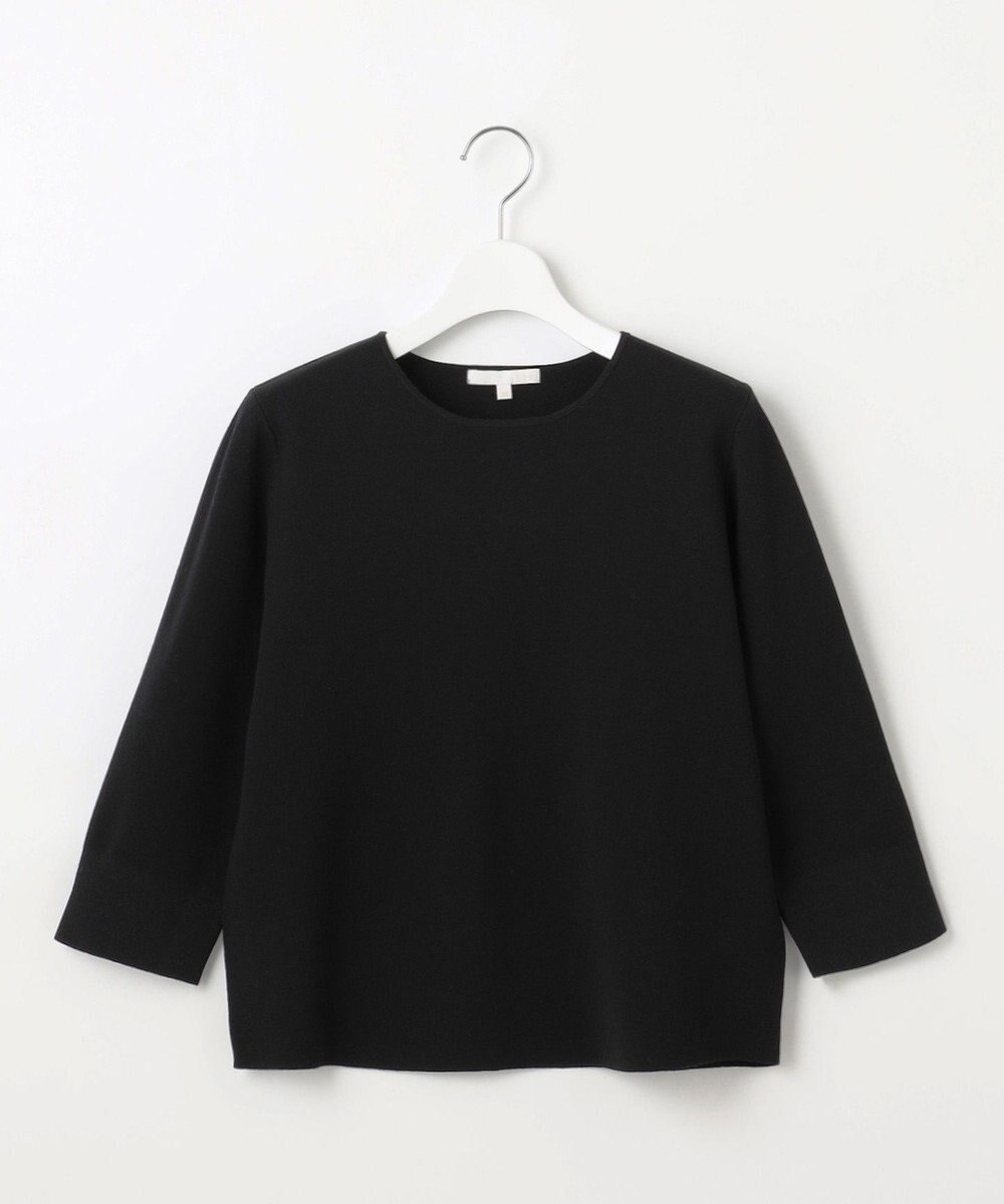 自由区 L 【アンサンブル対応・洗える】レーヨンストレッチ7分袖 ニット 