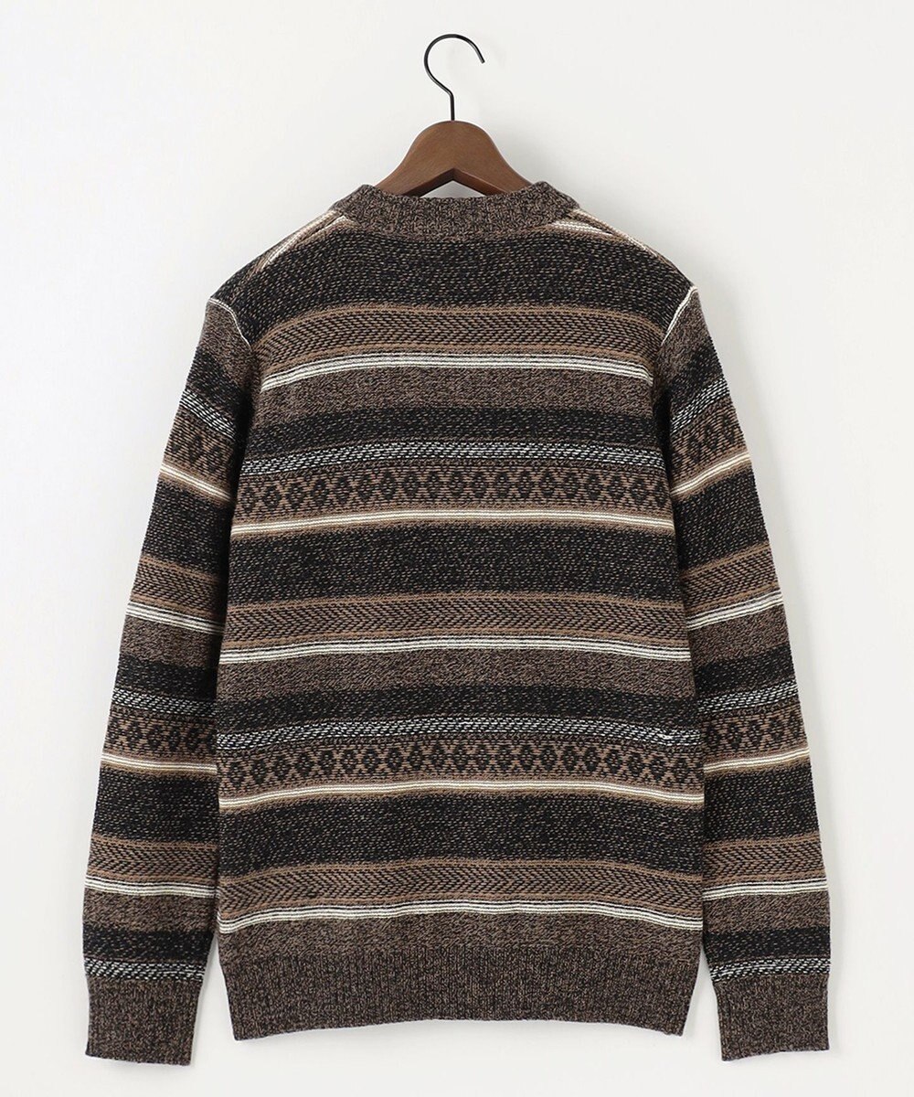 JOSEPH ABBOUD 【インポート素材/軽量】ベビーアルパカ ジャカード セーター 