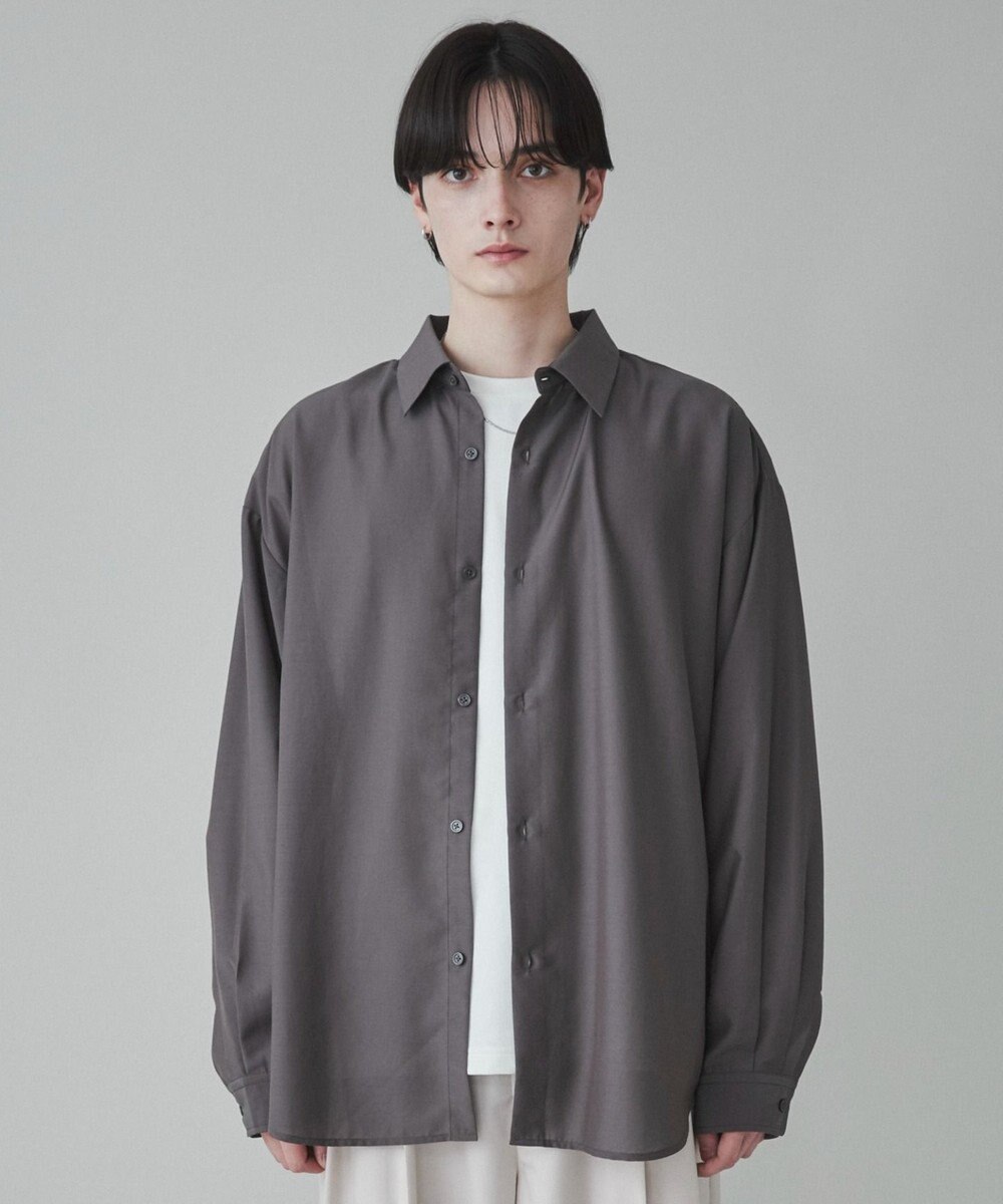 WEGO 【ユニセックス着用ITEM/SMLサイズ展開/冷房対策/紫外線対策】シアーBIGシャツ 