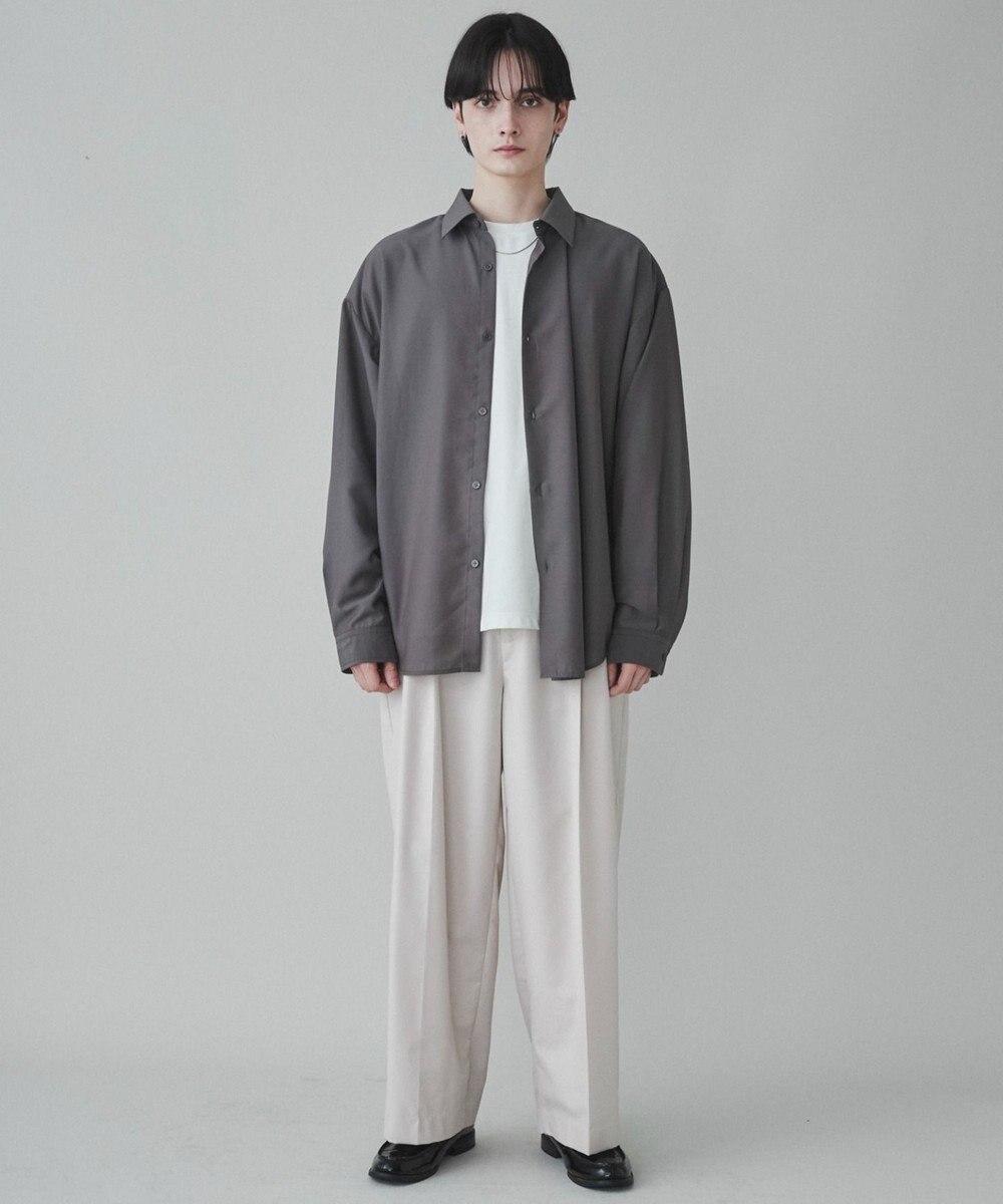 WEGO 【ユニセックス着用ITEM/SMLサイズ展開/冷房対策/紫外線対策】シアーBIGシャツ 