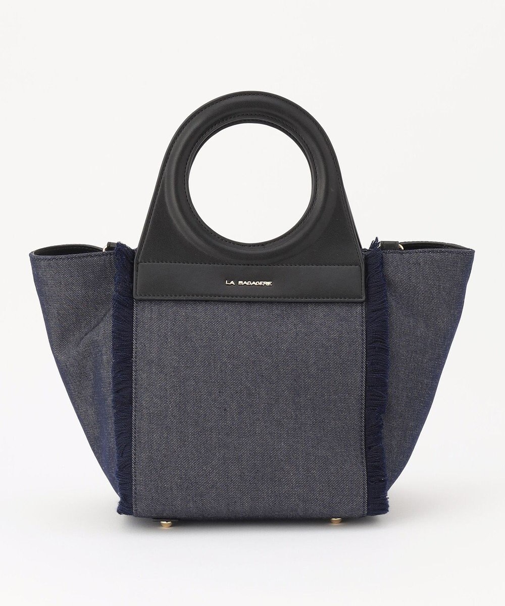 LA BAGAGERIE フリンジデニムバッグ Sサイズ 