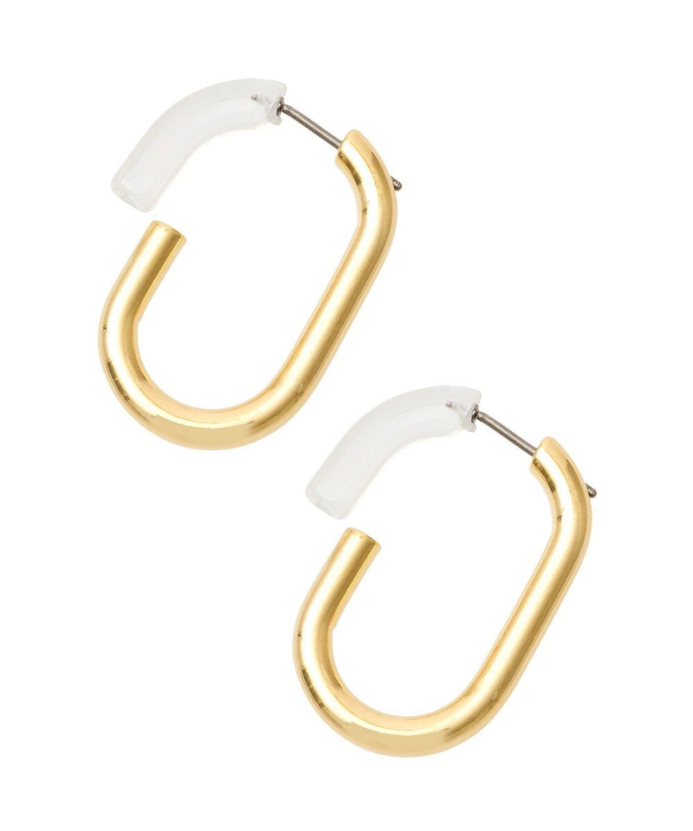 Green Parks ・ＨＡＬＦ　ＴＩＭＥ　ユニッククリアフープピアス 