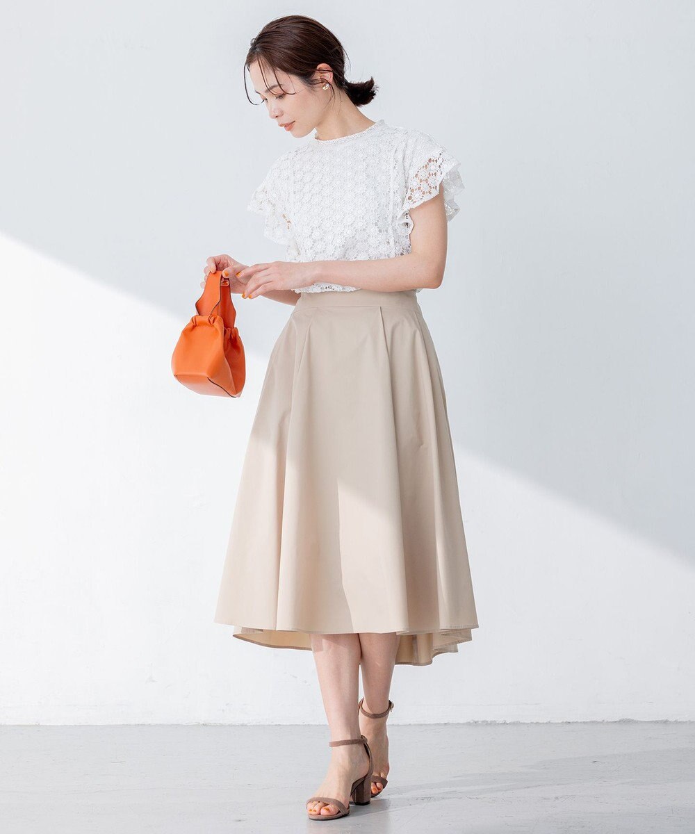 組曲 【速乾・撥水】ハイカウントタフタ スカート 