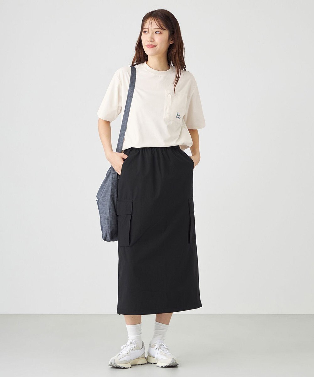 SHARE PARK LADIES 【撥水・UVカット・ストレッチ・軽量 】ナイロンカーゴスカート（S・Mサイズ） 