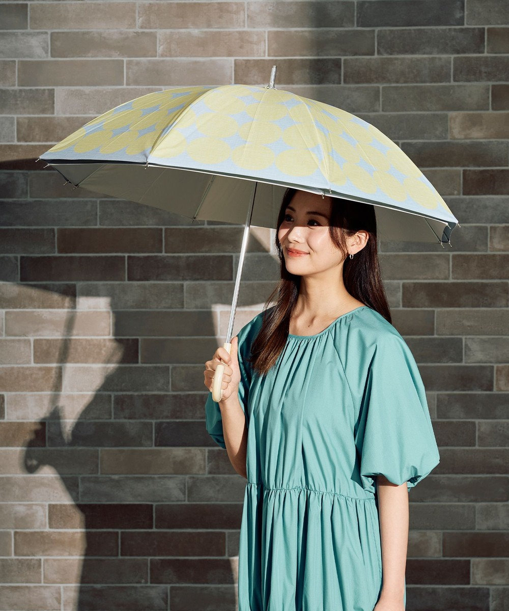 MOONBAT 断熱パラソル 二階建て 晴雨兼用 テクスチャードット 日傘 遮熱 遮光 UV 