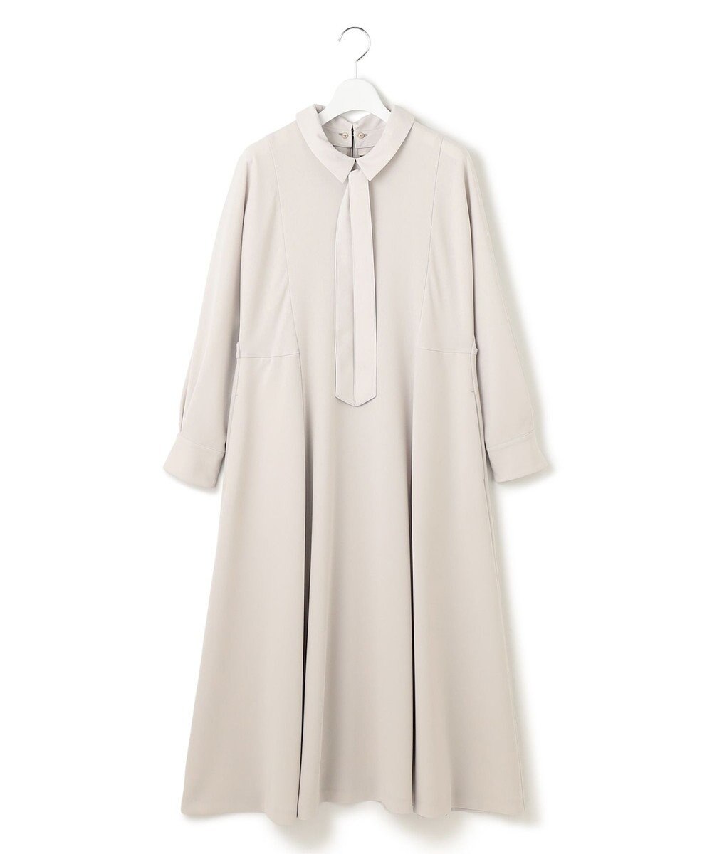 23区 【VERYコラボ】トリアセダブルジョーゼット つけ襟 ボウタイワンピース 