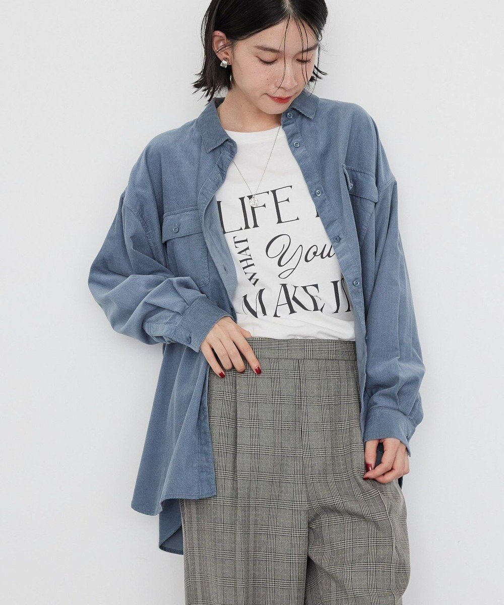 AMERICAN HOLIC Ｗポケットコーデュロイシャツ 