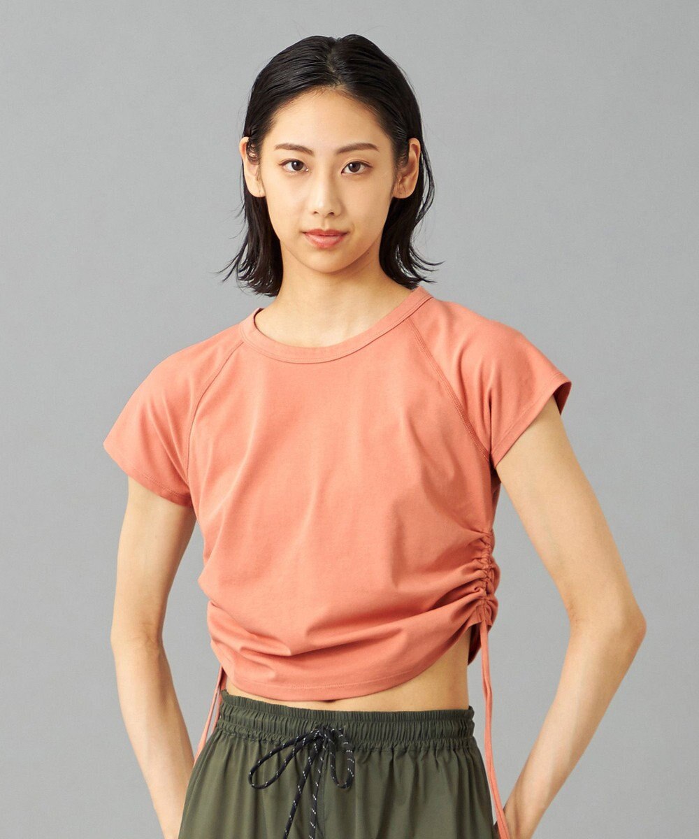 Chacott Chacott BALANCE HandsomeCotton サイドギャザーTシャツ 