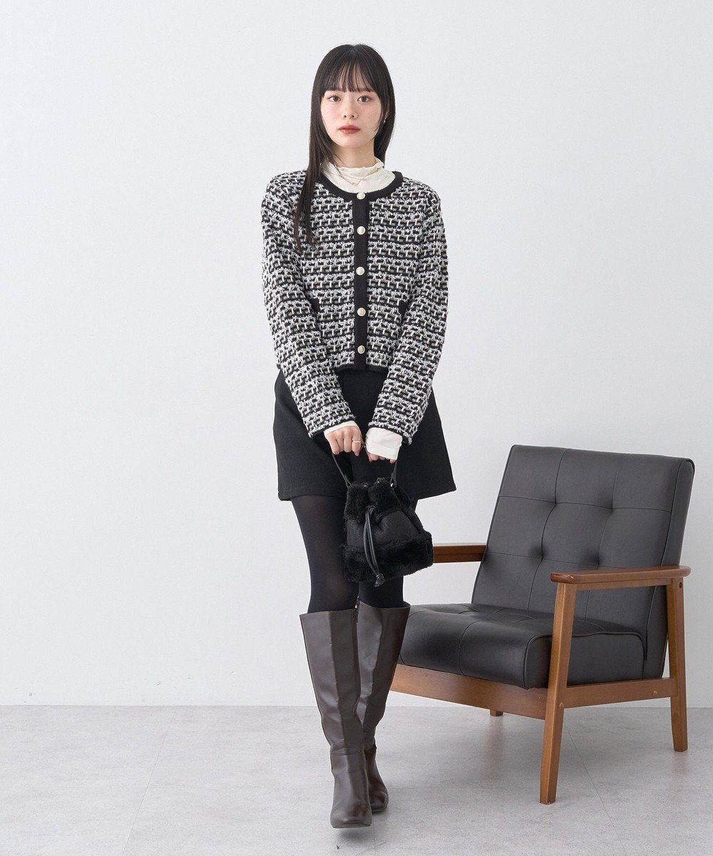 earth music&ecology 【吸湿発熱】あったかフェミニンインナー(シアーハイネック) 