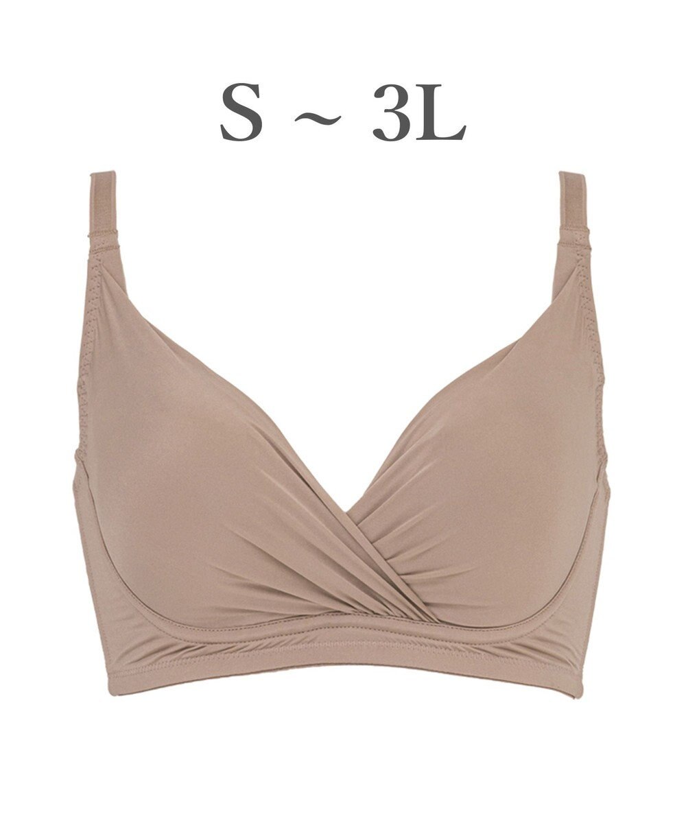 BRADELIS New York 【BRADELIS Me / ノンワイヤー・バストアップ】Perfumyブラ23S1 綿混素材で肌当たりの優しい補正ブラジャー バストにフィットしてラインが響きにくい 