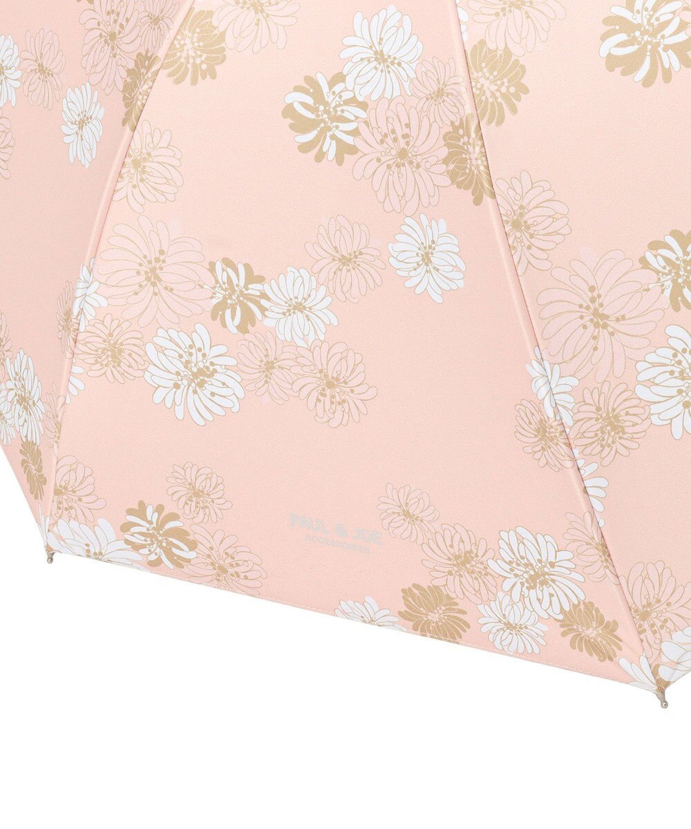 MOONBAT 【軽量】PAUL & JOE 晴雨兼用日傘 長傘 総柄クリザンテーム 一級遮光 遮熱 UV 