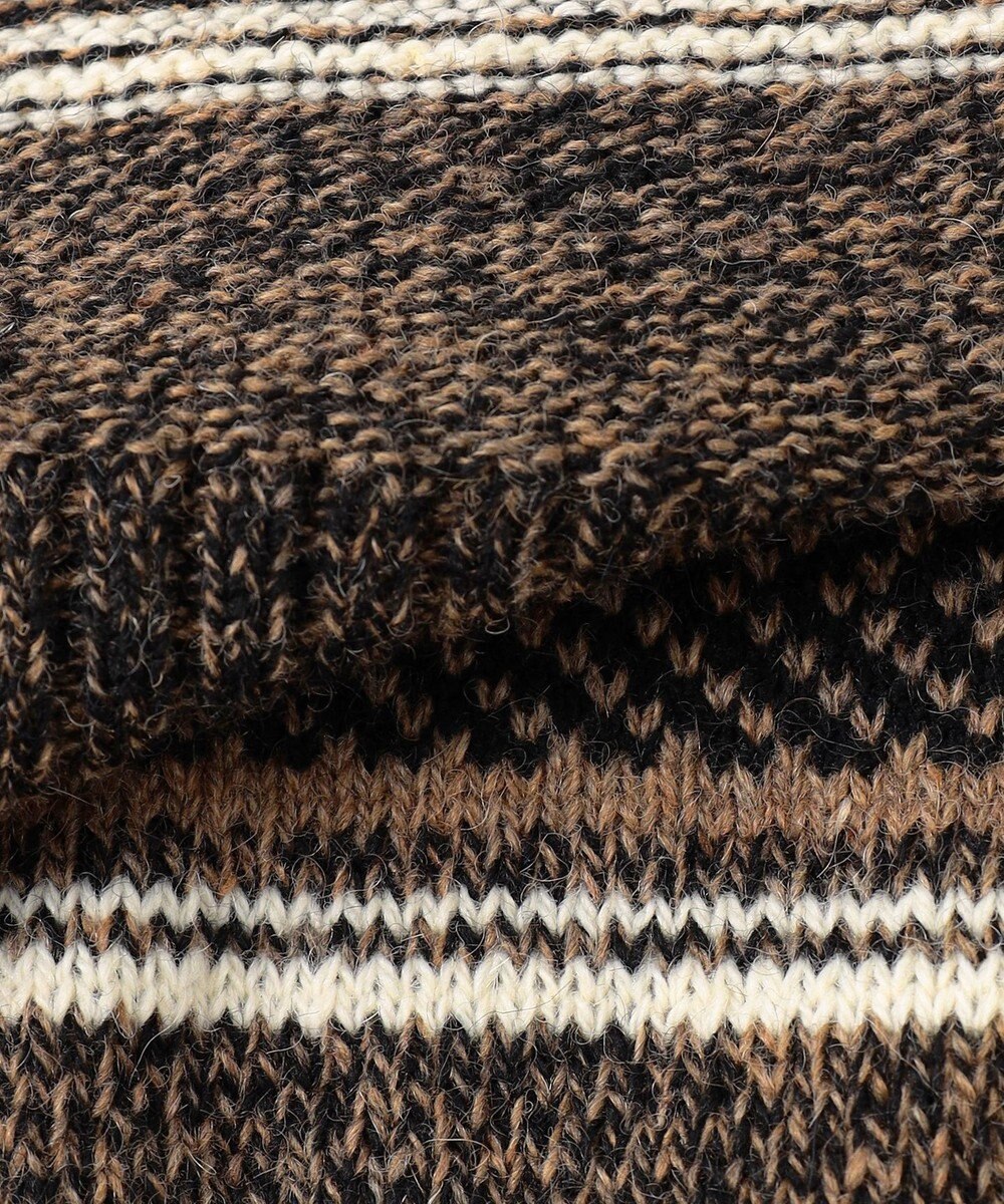 JOSEPH ABBOUD 【インポート素材/軽量】ベビーアルパカ ジャカード セーター 