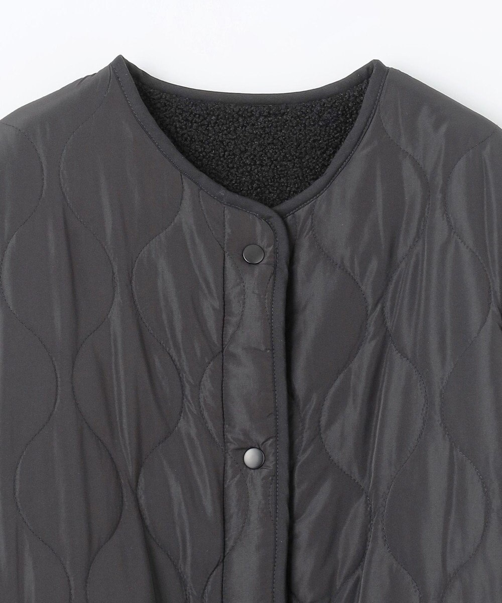 ANY L 【マフラー付き】キルトリバーシブルコート 