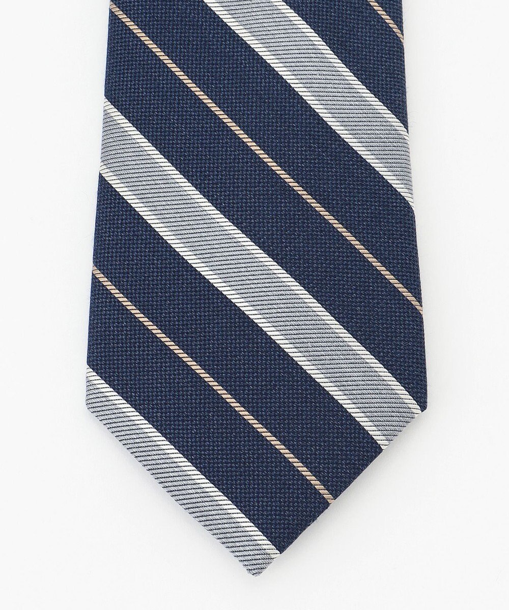 J.PRESS MEN 【LINEN MIX COLLECTION】レジメンタル ネクタイ 