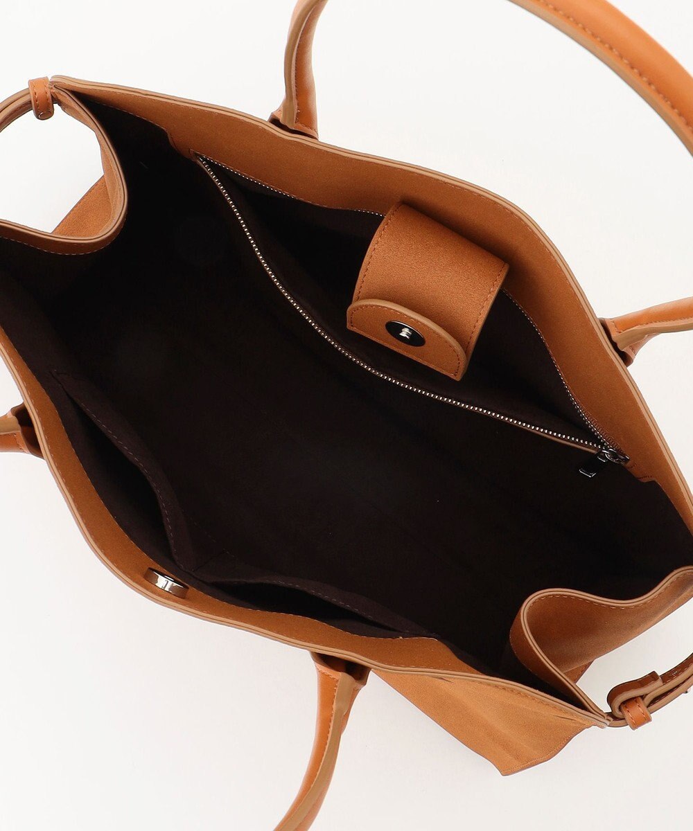 ICB 【A4サイズ収納可】スウェード ボストントート 