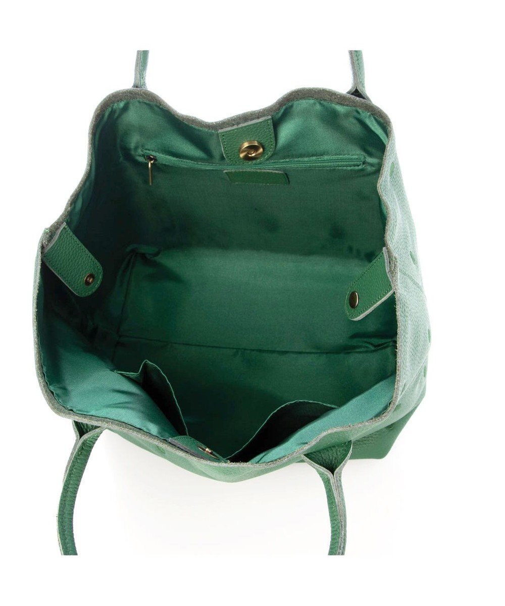 UNBILLION ペルケ perche / 牛革ドット刺繍トートバッグ 