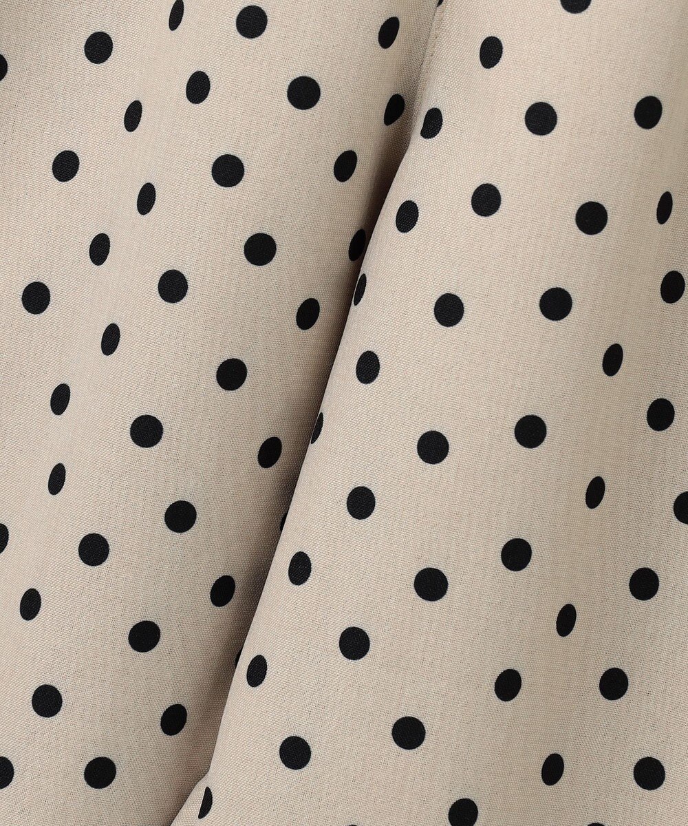 ANY KIDS 麻ライク ドット柄 ガウチョ 