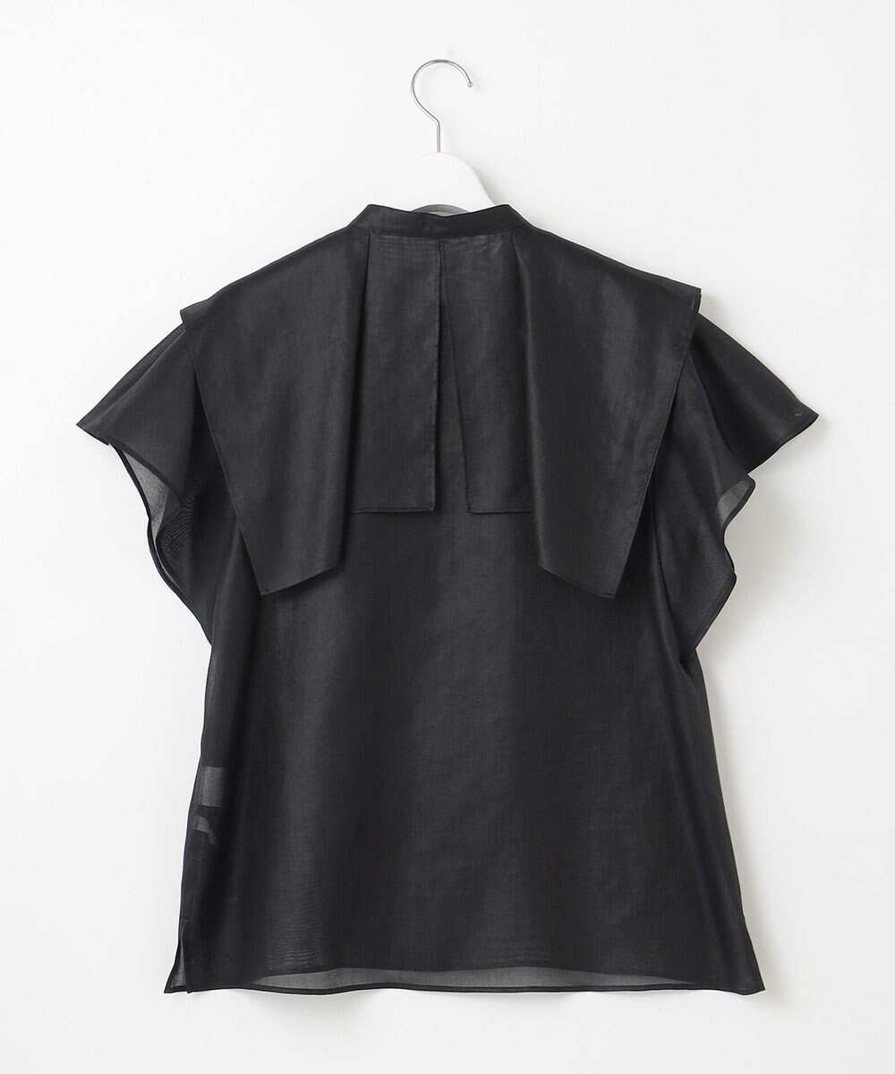 23区 S 【接触冷感/洗える】シアーフィルム ブラウス 