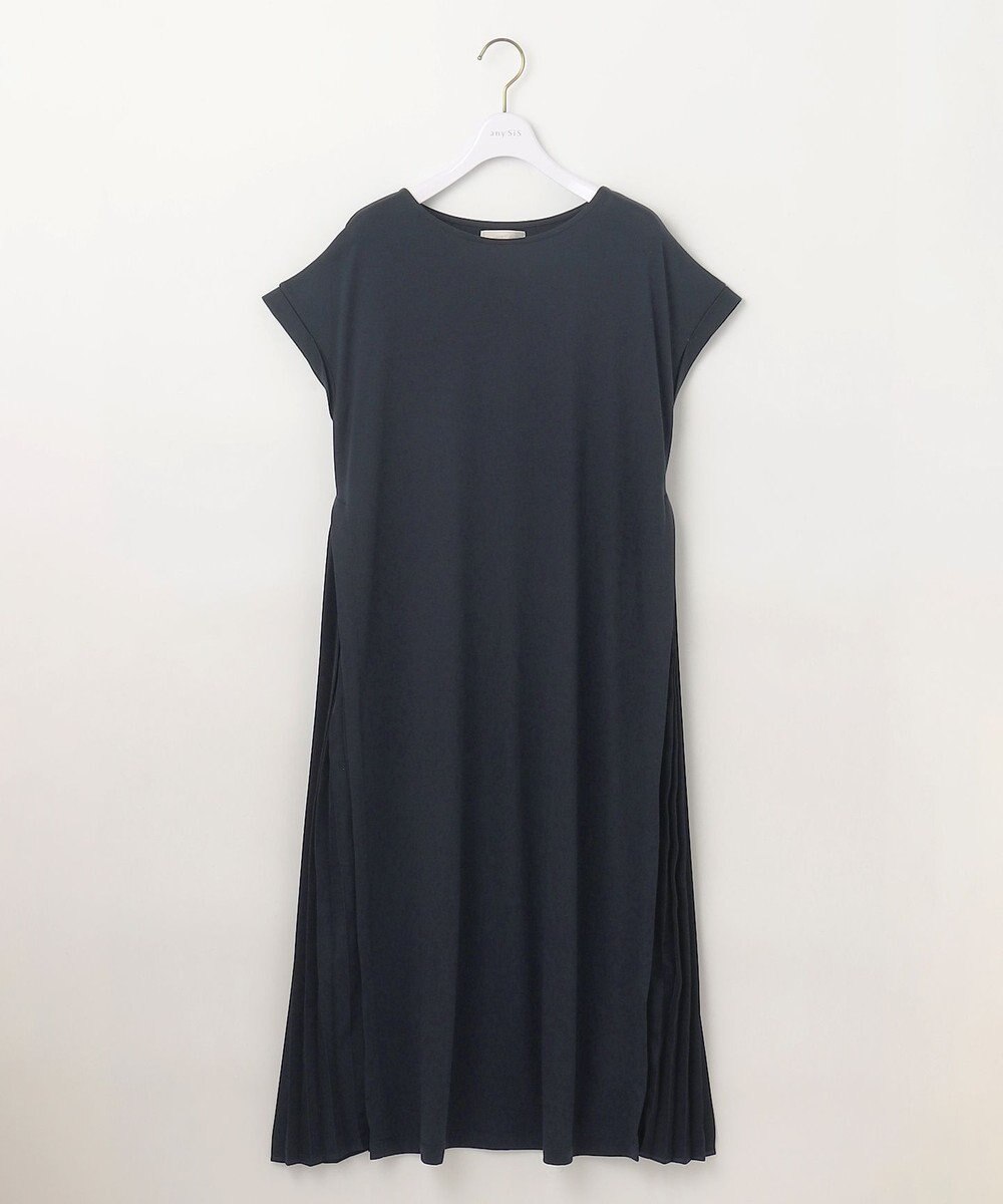 ANY SIS S 【接触冷感・UVケア】冷感サイドプリーツ ワンピース 