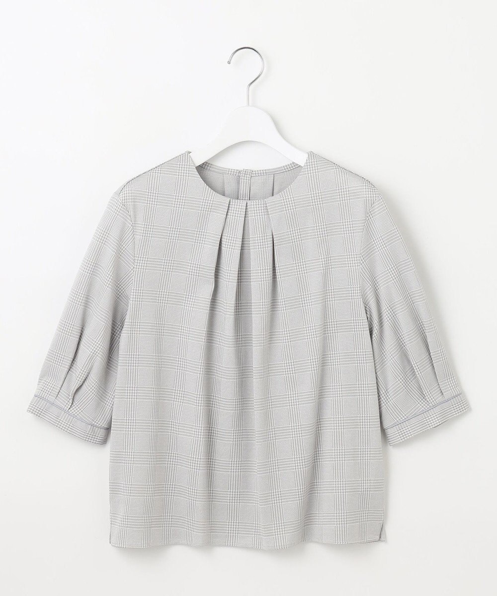 J.PRESS LADIES L チェックジャージー カットソー 