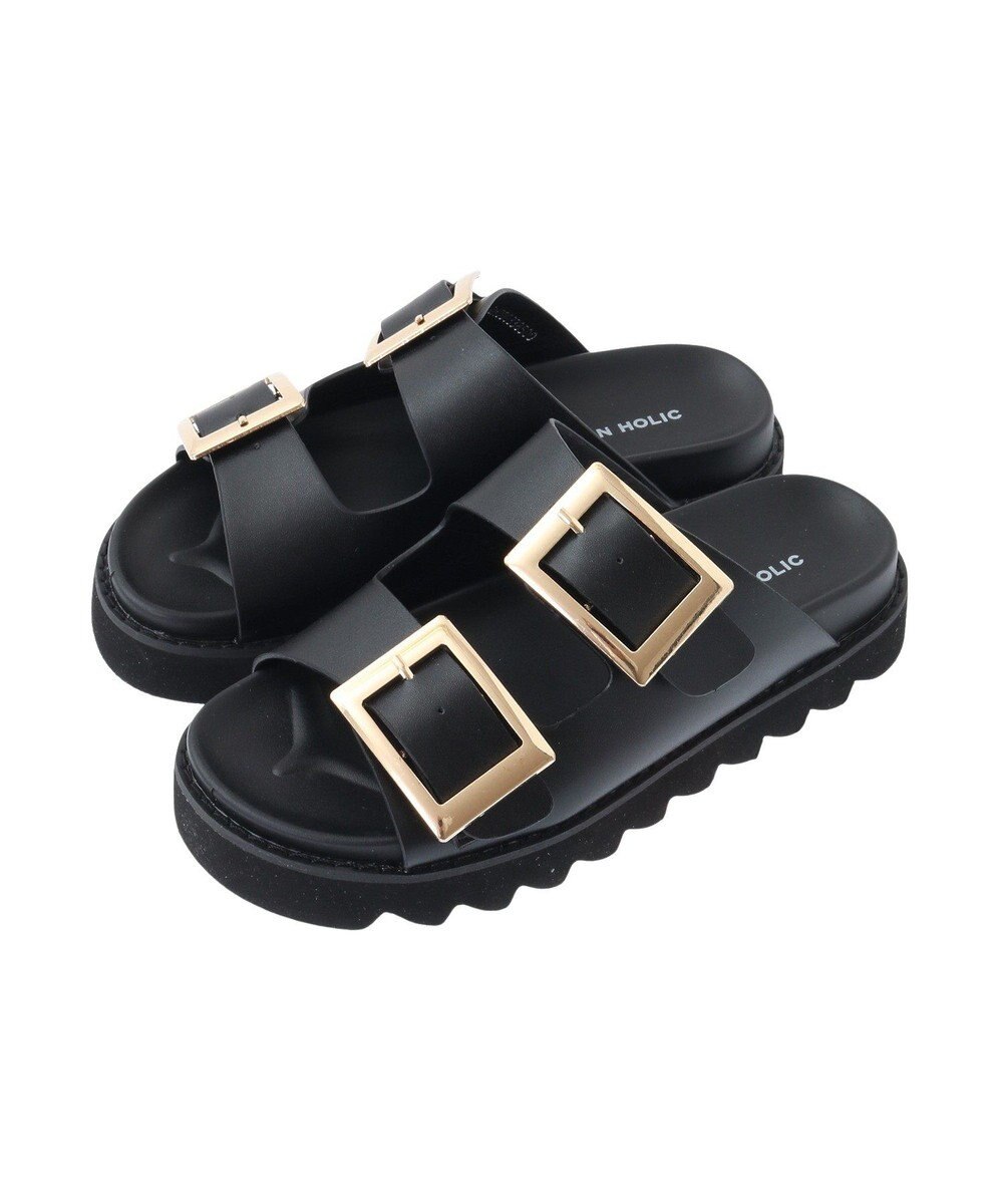 AMERICAN HOLIC バックルフラットサンダル 