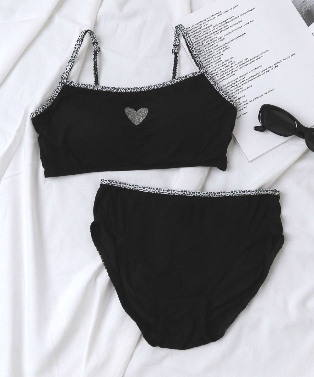 WEGO 【ブラトップ＆ショーツセット】Liliane　Ciel　レオパードハート 