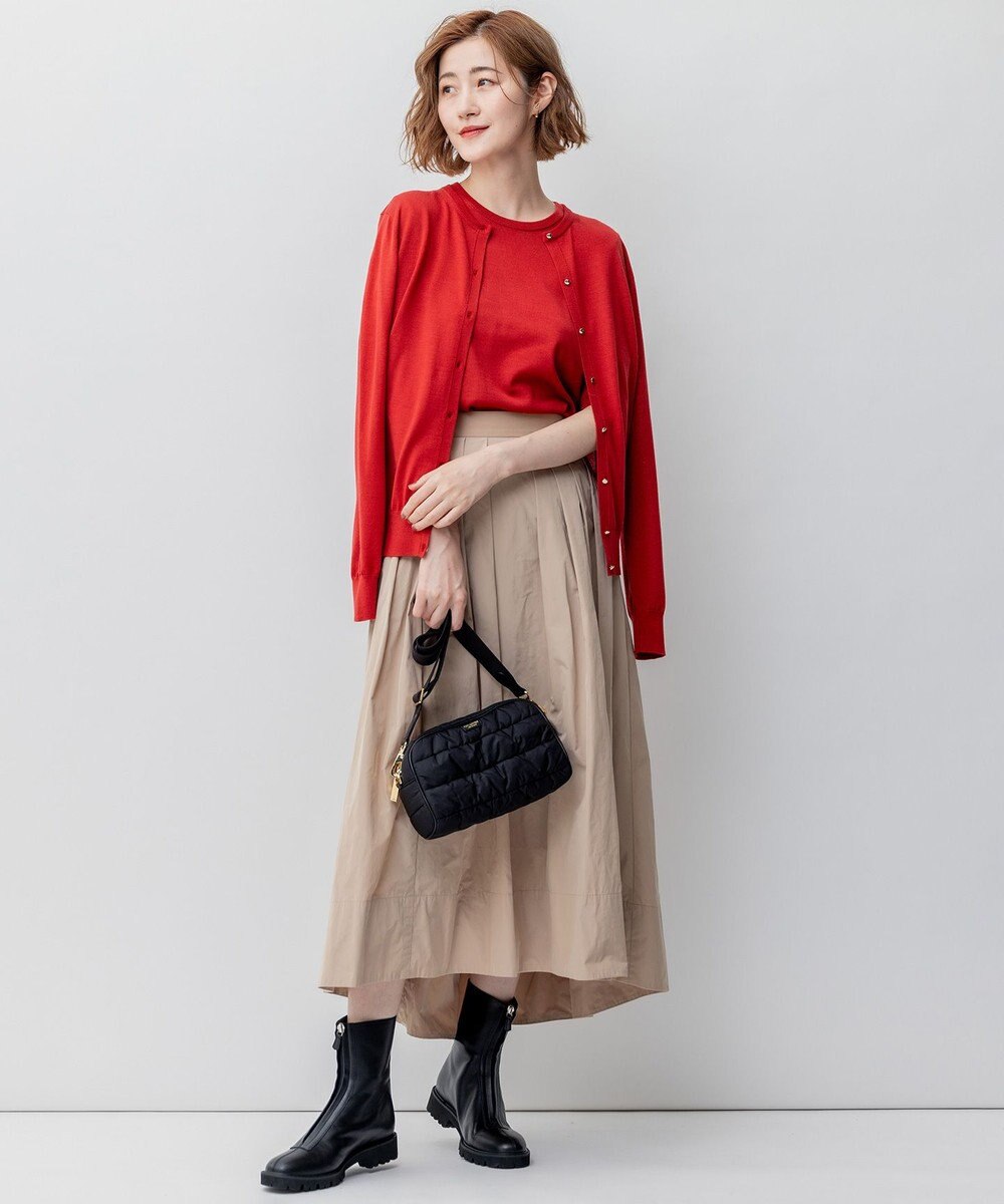 23区 【洗える/アンサンブル対応】サステナブルウール カーディガン 