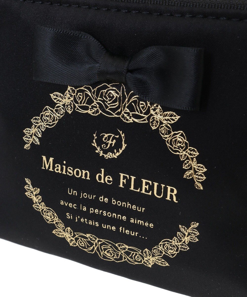 Maison de FLEUR サテンリボンティッシュケース 