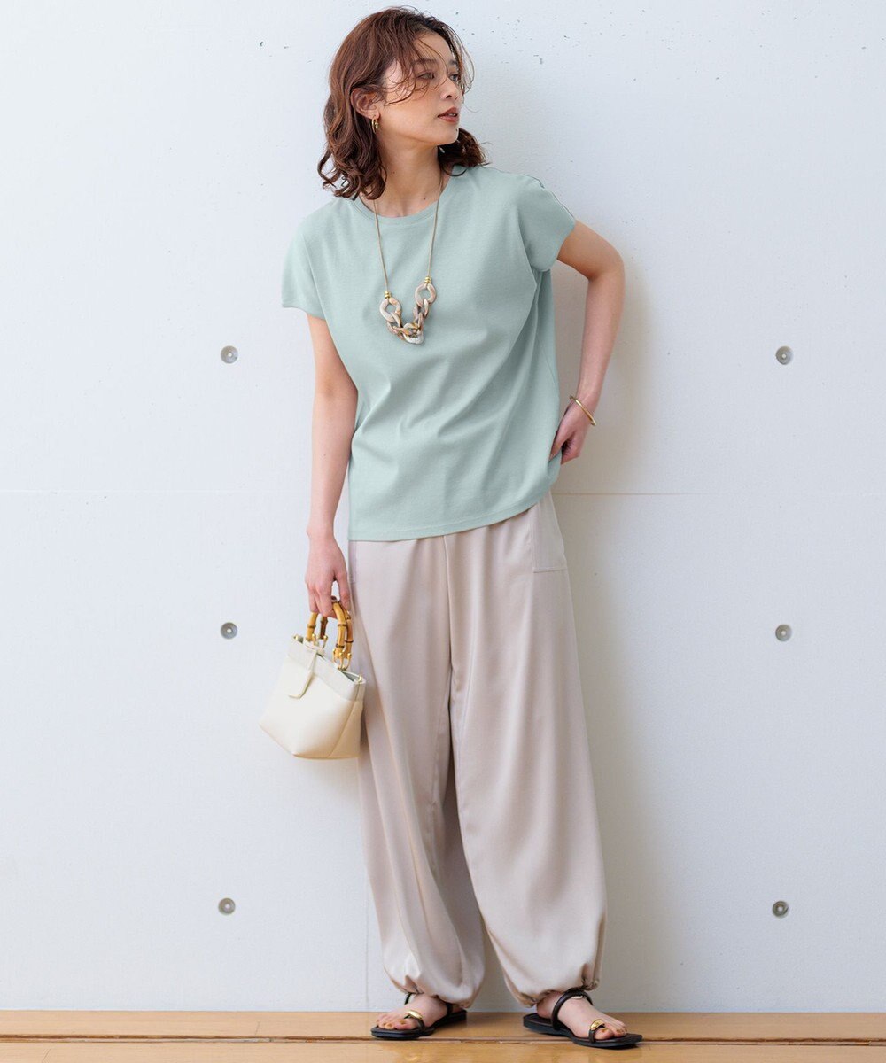 23区 S 【接触冷感/洗える】フレンチスリーブ IT TEE 