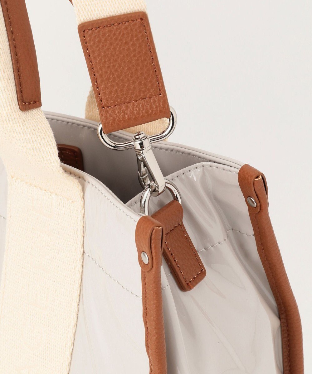 LA BAGAGERIE ソフトエナメル　ロゴテープ2WAYトートバッグ　Mサイズ 