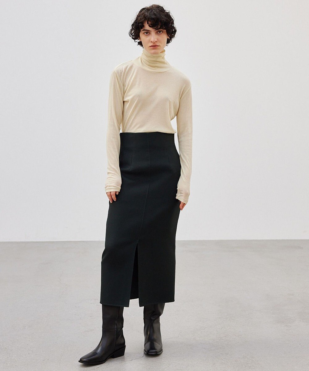 BEIGE， 【洗える】SORE / シアーコットンハイネックカットソー 