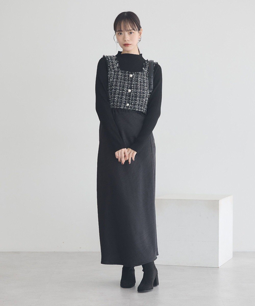 earth music&ecology ストレッチサテンスカート 