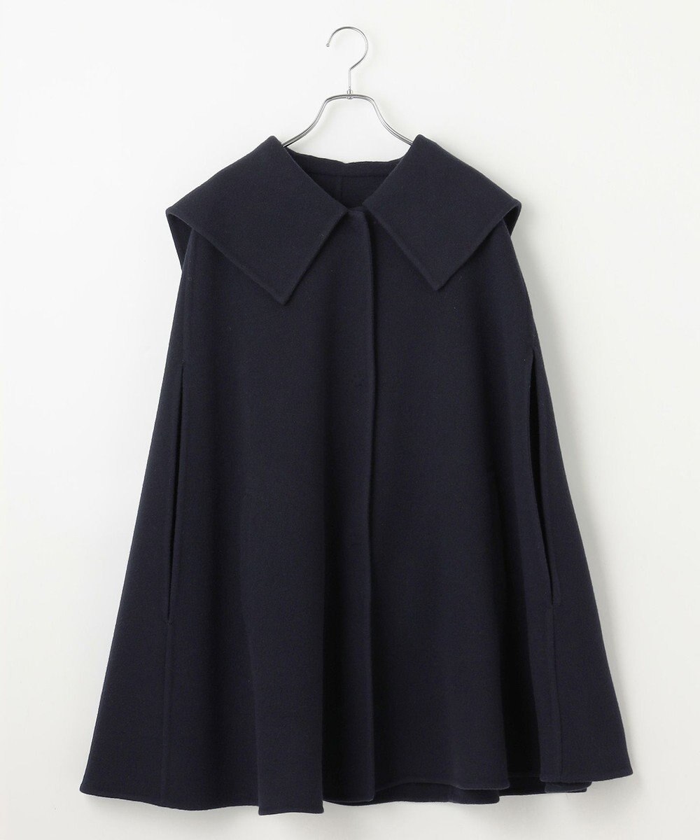 #Newans セーラーカラーダブルフェイスケープコート 