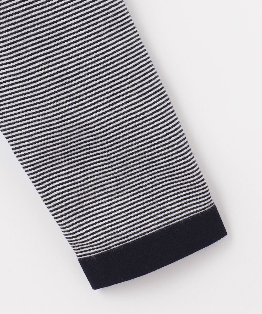 JOSEPH ABBOUD MOUNTAIN 【WEB限定・SPACE/チクチクしない/イージーケア/3シーズン対応】 SNOWYボーダーニットＴシャツ 