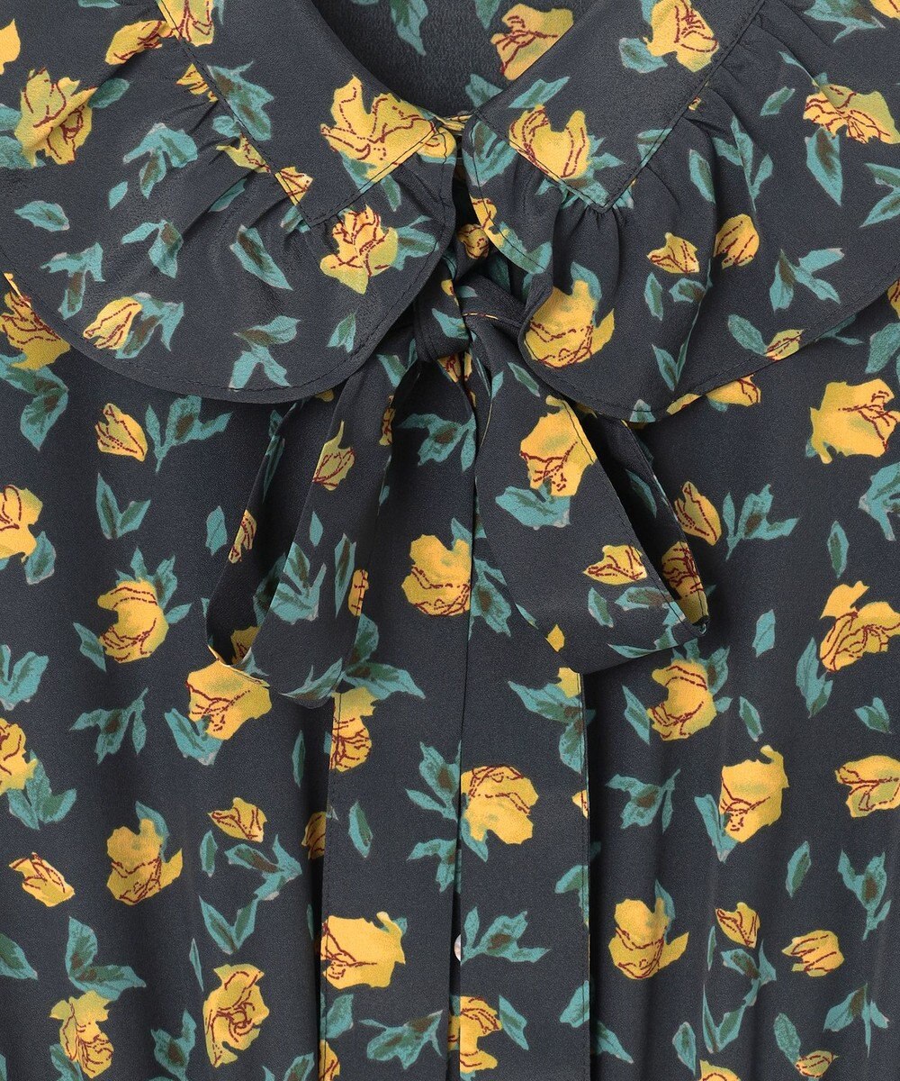 組曲 S カッティングローズプリント ワンピース 