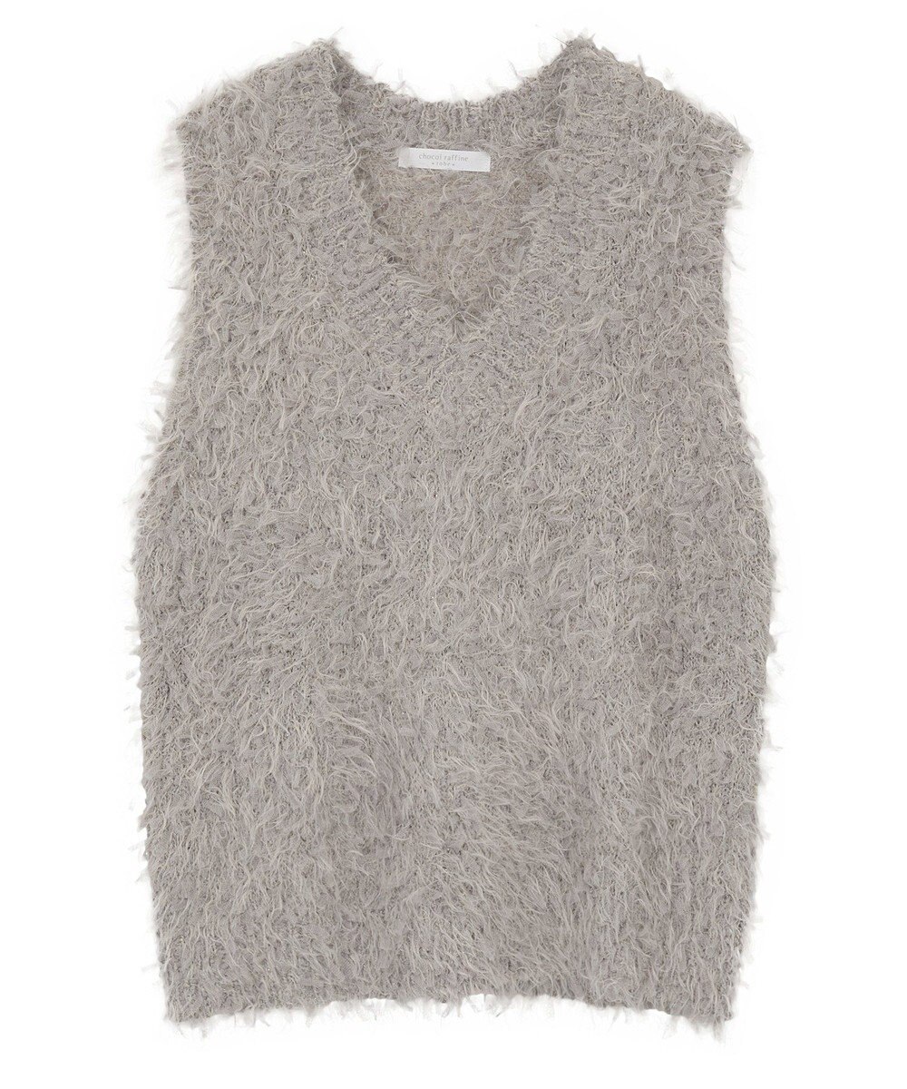 Green Parks フェザーヤーンニットベスト 