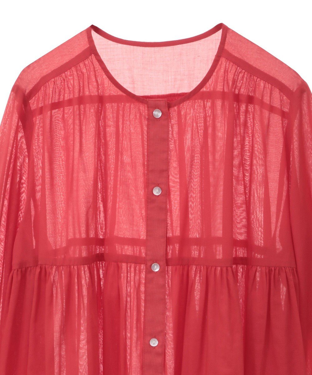 AMERICAN HOLIC シアーティアードロングブラウス 