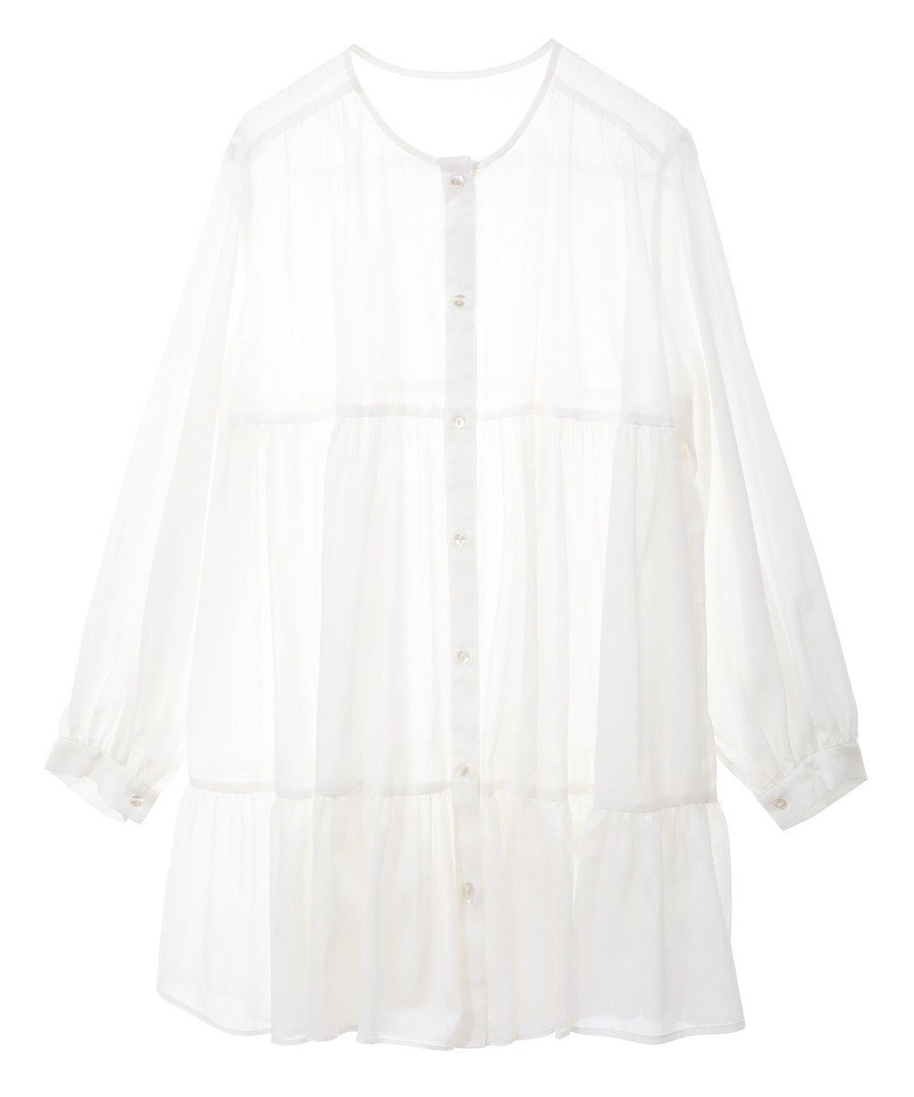 AMERICAN HOLIC シアーティアードロングブラウス 