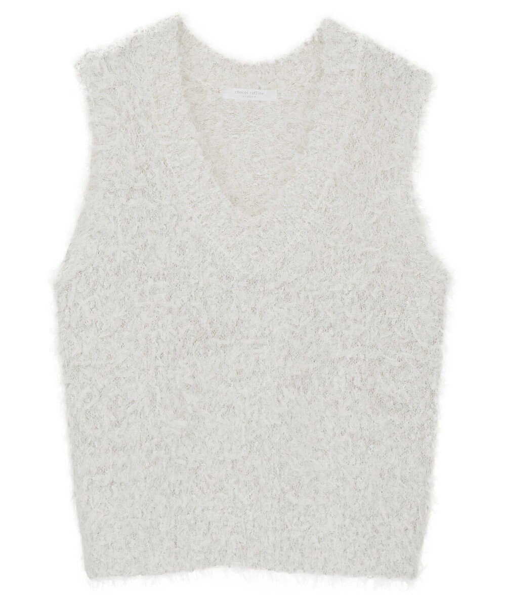 Green Parks フェザーヤーンニットベスト 