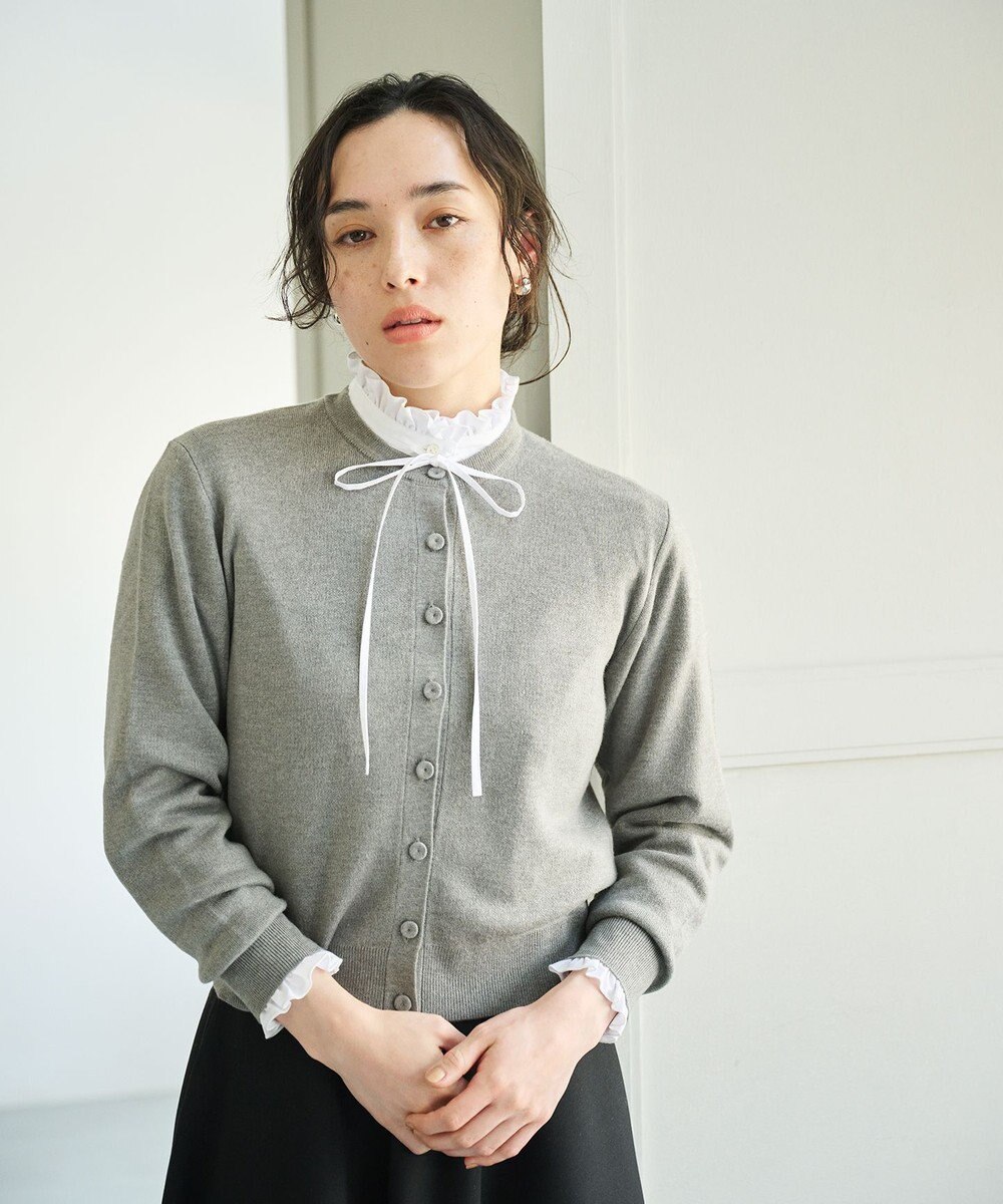 #Newans 【カシミヤ混】コンパクトニットカーディガン 