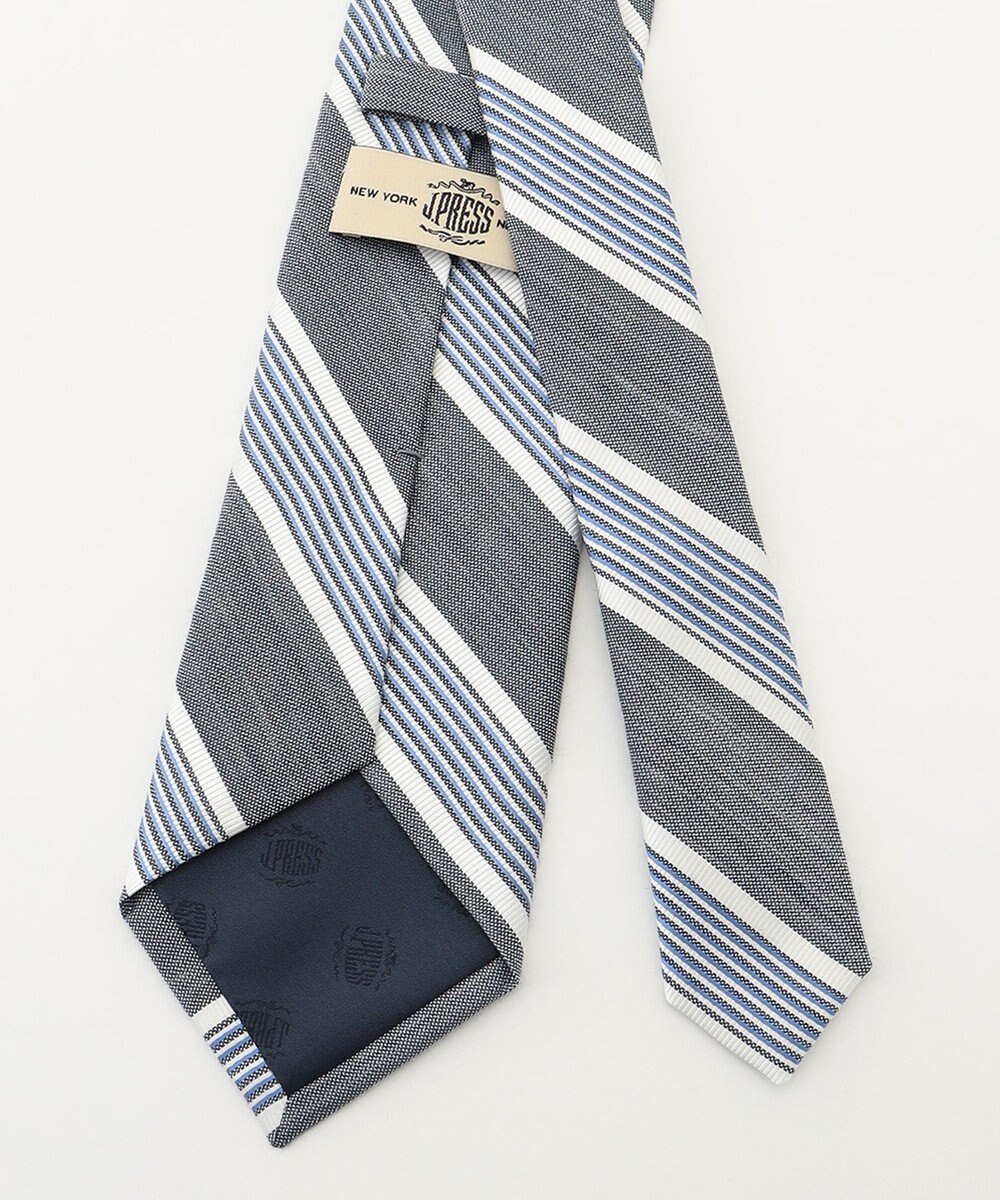 J.PRESS MEN 【LINEN MIX COLLECTION】 レジメンタル ネクタイ 