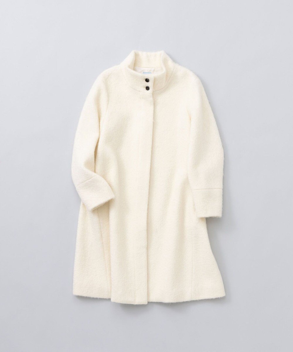 組曲 スタンドカラーシャギーコート 