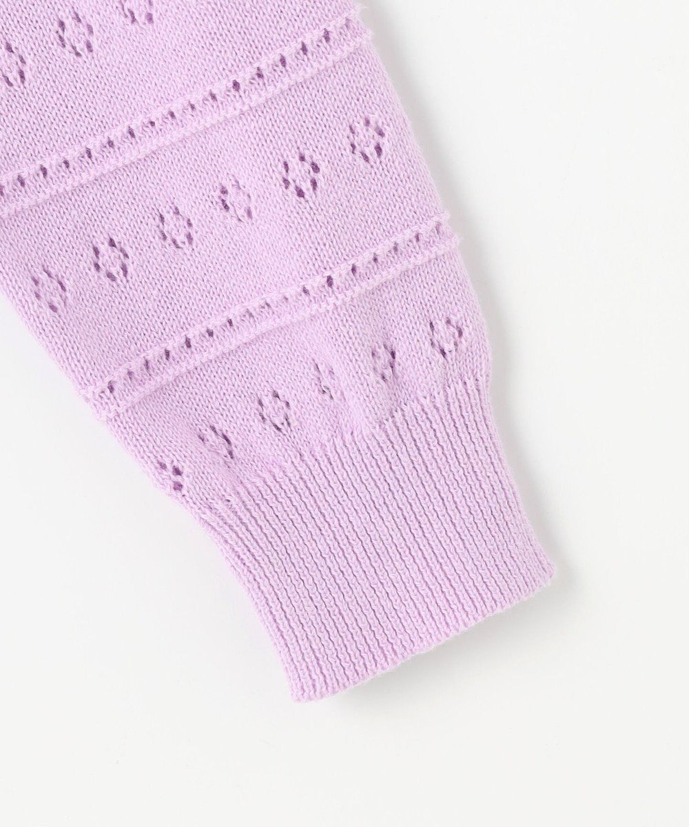 組曲 KIDS 【110-140㎝】フラワーアイレット カーディガン 